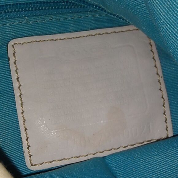 Coach Hampton Watercolor‎ Stripe Small Hobo Bag USED - Picture 5 of 14